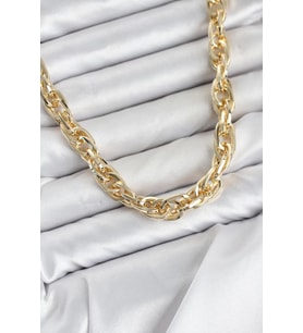 CM Kalın Burgu Model Gold Renk 60 cm Kadın Kolye TJ-BKO11129