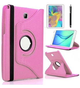 Galaxy Tab A T580 10.1 Fuchsia Dönebilen Standlı Kılıf (Açık Pembe)