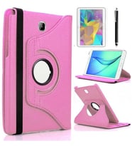 Galaxy Tab A T580 10.1 Fuchsia Dönebilen Standlı Kılıf (Açık Pembe)