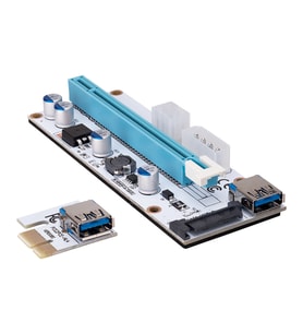 S-link SL-EX10 PCI-E 1x to 16x Sata 6pin Bitcoin Riser versiyon 08S Ekran Kartı Yükseltici