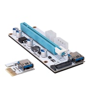 S-link SL-EX10 PCI-E 1x to 16x Sata 6pin Bitcoin Riser versiyon 08S Ekran Kartı Yükseltici