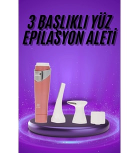Tüm Cilt Tipleri Için 3 Başlıklı Yüz Çene Kıl Tüy Alma Tüm Cilt Tiplerine