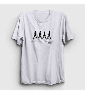 Presmono Unisex Beyaz Walk The Beatles T-Shirt 115687tt (Beyaz)