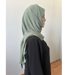 Lady Coco  Kadın Medine İpeği Şal ( 70 x 190 cm) (Yeşil)