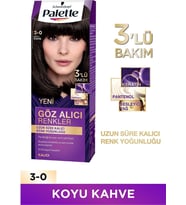 Palette Göz Alıcı Renkler Saç Boyası 3-0 Koyu Kahve