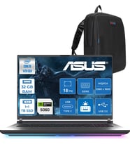 Asus Rog Strix G18 G815JMR Intel Core I9 14900HX 32GB 1tb Ssd+1tb SSD 8GB/RTX5060 115W Gddr7 18" 2.5k (2560 x 1600, Wqxga) 240Hz 3ms Freedos Taşınabilir Bilgisayar ZS9035F12+ZETTAÇANTA