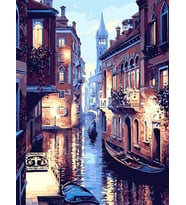 Venedik Sayılarla Boyama Seti 40x50 cm (Tuvale Gerili)