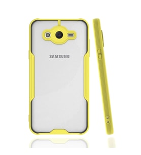 Samsung Galaxy J7 Kılıf Platin Silikon - Sarı