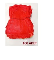 ÇUVAL FİLE KIRMIZI 60CMx90CM (100 LÜ) ABCO