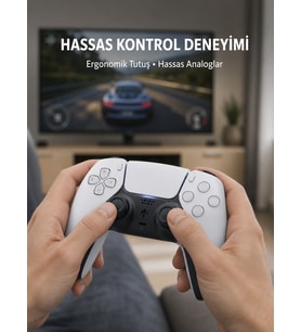 Kablosuz Ps5 Oyun Kumandası Hızlı Tepki Ve Ergonomik Tutuş Yeni Nesil