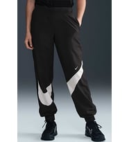 Nike Classic Woven MR UV Logo Womens Jogger Pant Lastik Paçalı Astarlı Kadın Günlük Eşofman Altı Siyah