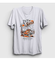 Presmono Unisex Beyaz Something In The Orange Zach Bryan T-Shirt 472267tt