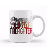 Proud Volunteer Firefighter Firefighting Kupa Bardak Porselen