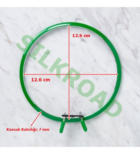 Nurge Orta Boy Metal Kasnak - 126mm - 7mm - 5 Farklı Renk Seçeneği NO:160-2