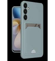 Galaxy A26 Kılıf Kelvin Kartvizitli Silikon - Açık Yeşil