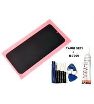 Tkgz Oppo Realme C21Y Uyumlu Lcd Ekran Dokunmatik + B-7000 + Tamir Seti