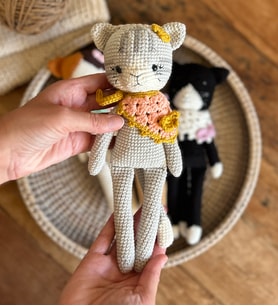 Tekir Kedi Amigurumi Figürü - Uyku Arkadaşı