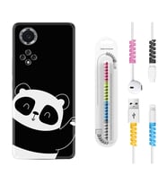 Huawei Nova Y70 Y90 Nova 9 SE  Kılıf Kablo Koruma Spiral Silikon Bay Bay Panda 1784