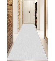 Dijital Baskılı Kaymaz Taban Yıkanabilir Modern Yolluk Ve Koridor Halısı NDU-HS-339 (Gri)