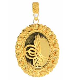 Cigold 22 Ayar Altın Taşlı Kolye Ucu OA-K2KLUC0825025744