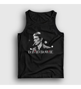 Presmono Unisex Siyah Cool David Bowie Atlet 301848tt