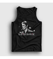 Presmono Unisex Siyah Cool David Bowie Atlet 301848tt