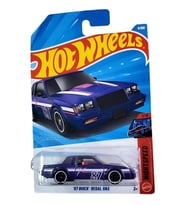 Hot Wheels '87 Buick Regal Gnx Treasure Hunt! [Mor] Gece Hızı 1/10, 9/250, 1:64 Ölçekli Döküm Oyunca