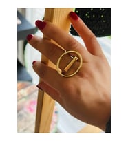 AYARLANABİLİR GOLD RENK YUVARLAK TASARIM YÜZÜK ACR0099