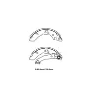 HYUNDAI ATOS- 98/03; ARKA FREN PABUCU (90X30) (DAIWA) 58305-02A10 580-6360