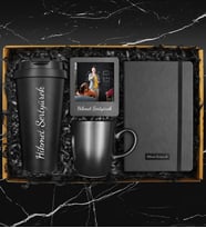 Öğretmenler Gününe Özel Termo Deri Defter & Siyah Kupa & 400 ML Çelik Termos & Fotoğraf Çerçevesi