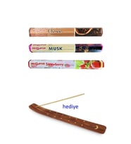 Northcity 3 Paket 20 Çubuklu Tütsü Musk - Clove - Strawberry - Kayık Hediyeli