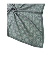 Ebruli Pamuklu Etnik Desenli Soft Eşarp – 90x90 cm (Füme)