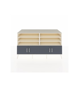 Kronos Konsol 6 Raflı 4 Kapaklı 176x59x99 Aytaşı-Antrasit