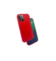 Apple iPhone 12 Pro Uyumlu Kılıf Zore Silk Silikon (Kırmızı)