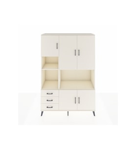 Hyperion Gardrop 9 Raflı 3 Çekmeceli 5 Kapaklı 132x44x195 Aytaşı-Aytaşı