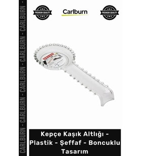 Özel Üretim Mutfak Tezgah Üstü Düzenleyici Kepçe Kaşık Altlığı Plastik Şeffaf Boncuklu Tasarım