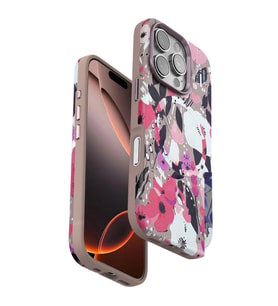 Onegif İphone 16 Flower Series Magsafe Kapak - Pembe