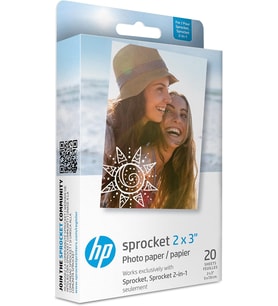 Hp Sprocket 5 X 7,6 Cm Birinci Sınıf Çinko Çıkartma Fotoğraf Kağıdı (20 Yaprak) Hp Sprocket Fotoğraf (Çok Renkli)