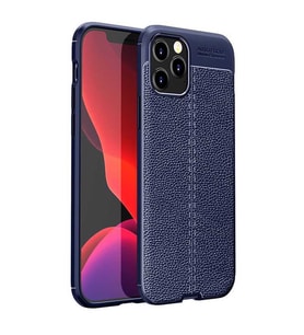 Apple iPhone 11 Pro Kılıf Esnek Pu-Deri Leather-Pu Serisi Protected Case (Lacivert)