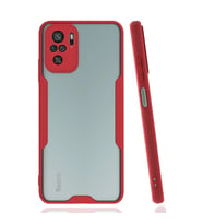Xiaomi Redmi Note 10 Kılıf Platin Silikon - Kırmızı