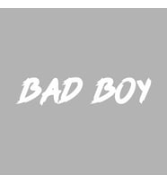 Bad Boy Araba Sticker siyah 17x3 CM (Beyaz)