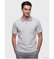 LCWAIKIKI Classic Gri Polo Yaka Erkek Tişört