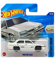 Hot Wheels - Proton Saga - Beyaz (1/64) Reanult Manager