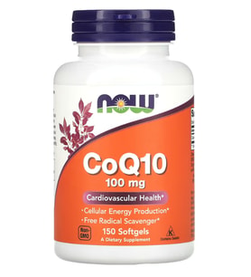 NOW Foods, CoQ10, (ÖSG ÖZEL SPORCU GIDALARI) 100 mg, 150 Softgels.Abd Menşei.62.