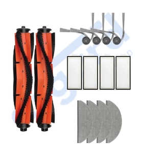 ROBOROCK S8 PRO/S8 PRO+/Q8+/Q8 MAX PRO+ Uyumlu 2 Ana Fırça 4 Yan Fırça 4 Filtre 4 Mop