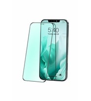 Ally Iphone 12- 12 Pro 6.1 Anti -blue Green Light Göz Korumalı Tempered Full Ekran Koruyucu Siyah (Renksiz)