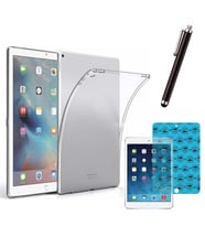 Apple iPad 5 ve 6 Nesil Uyumlu Şeffaf Kılıf Cam Kalem Set