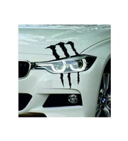 Canavar Pençe Izi Uzun Siyah Oto Sticker 40*20 Cm