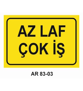 İŞ GÜVENLİĞİ UYARI LEVHASI 1 ADET PVC 21 X 29CM