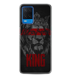 Oppo A54 Uyumlu Kılıf Resimli Desenli Silikon Platinium Series King 1894